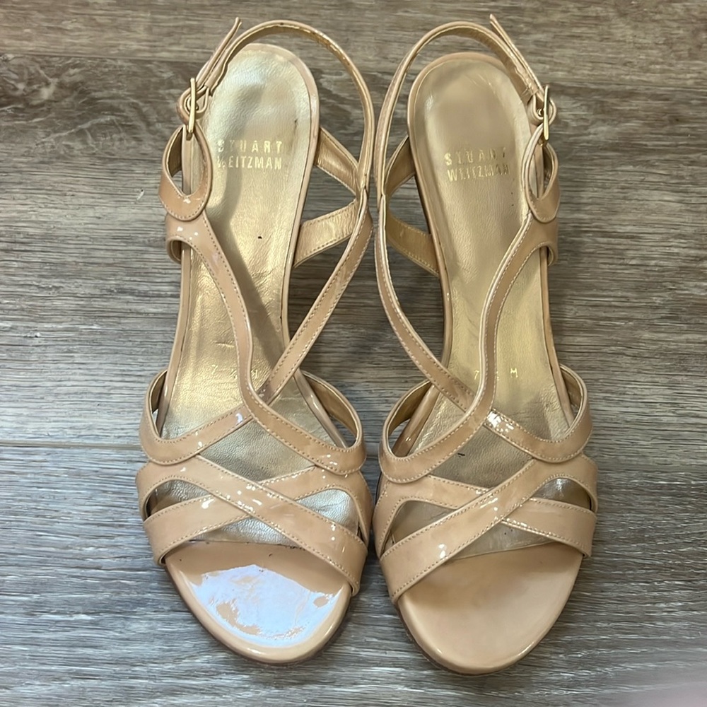 Stuart Weitzman cream 3-inch heel